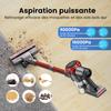 S3P Red-gray Cordless Broom Vacuum Cleaner