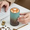 Ceramic Kiln Transformed Coffee Cup, Coarse Ceramic, Vintage, Latte Art Cup, Afternoon Tea Latte, Home Coffee Shop Ceramic Cup, Water Cup