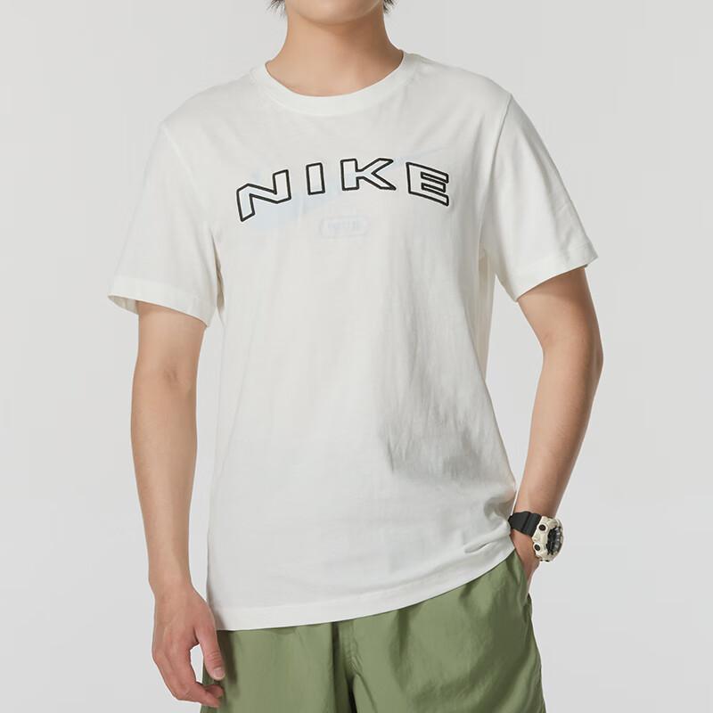 New Nike T Shirts Men's Sail White FV5712-133