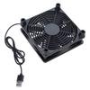DC 5V USB Powered Router Fan Heat Dissipation Stents PC Cooler TV Box Wireless Cooling 120mm with Protective Net Qui