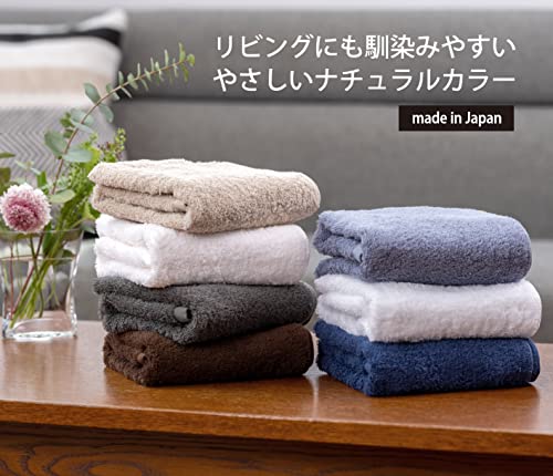 Imabari-towel OSK Series Face Towels, White, 5 Pieces, Imabari Towel Brand Certified, Absorbent, Quick Drying, Plain, 100% Cotton, Small