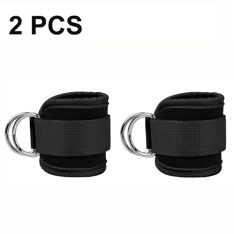 Double D Ring Ankle Cuffs Heavy Duty Straps For Glutes Legs Abs Workouts Strength Training Gym Equipment