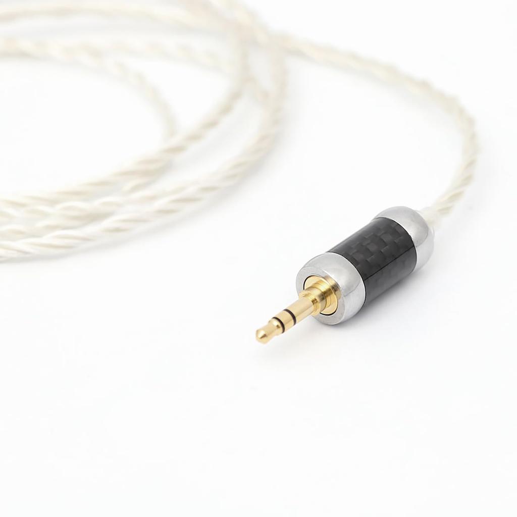 Linsoul THIEAUDIO EST Litz 5N OCC Crystal Earphone Upgrade Soft Oxidation for (Static Electricity) 100-Strand Silver-Plated (Single Copper) Cable,