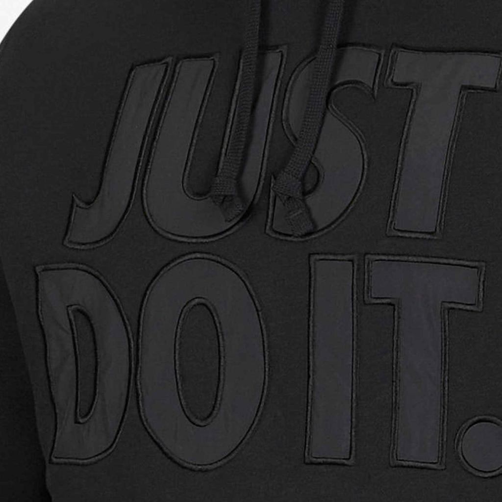 Nike Alphabet Print Loose Hoodie Men Tops Black CV8980-010
