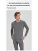 Men's Tencel Lyocell & Cotton Thermal Underwear Set: Antibacterial, Plus Velvet, Autumn Round Neck Top & Trousers