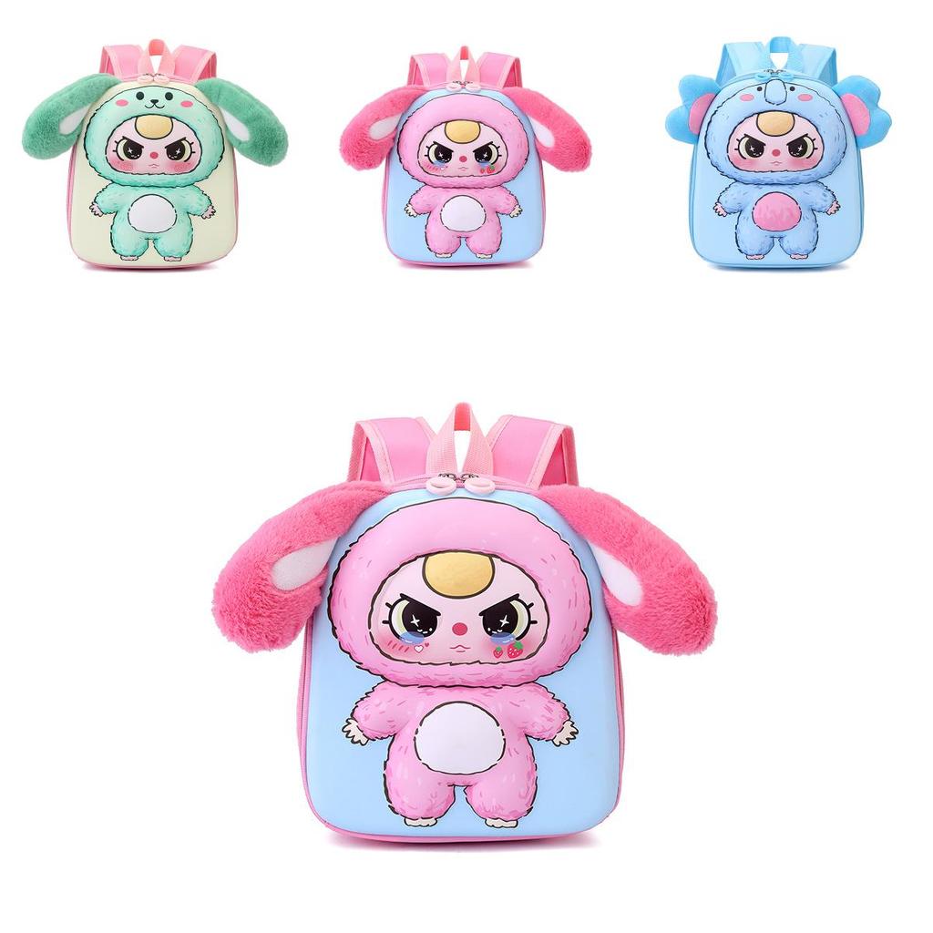 Bear Baby Three Fox Elephant Rabbit Animal Ear Backpack Waterproof Schoolbag Backpack