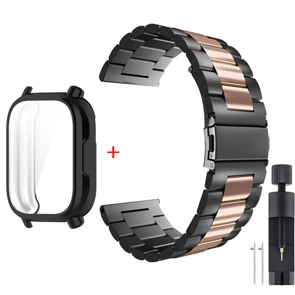 Case+Luxury Metal Strap For Redmi Watch 5 Active TPU Soft Case For Xiaomi Redmi Watch 5 Lite Stainless Steel Watchband Correa