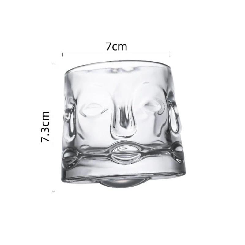 160ml/300ml Creative Rotating Whiskey Glass Spinning Cup Party Wine Glass Bar Drinkware Tumbler Cup Transparent Cocktail Glass 1pcs