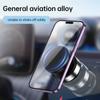 Car Magnetic Vacuum Adsorption Bracket 360 Degree Rotating Aluminum Alloy Mobile Phone Holder For 4.7-inch Or Above Smartphones