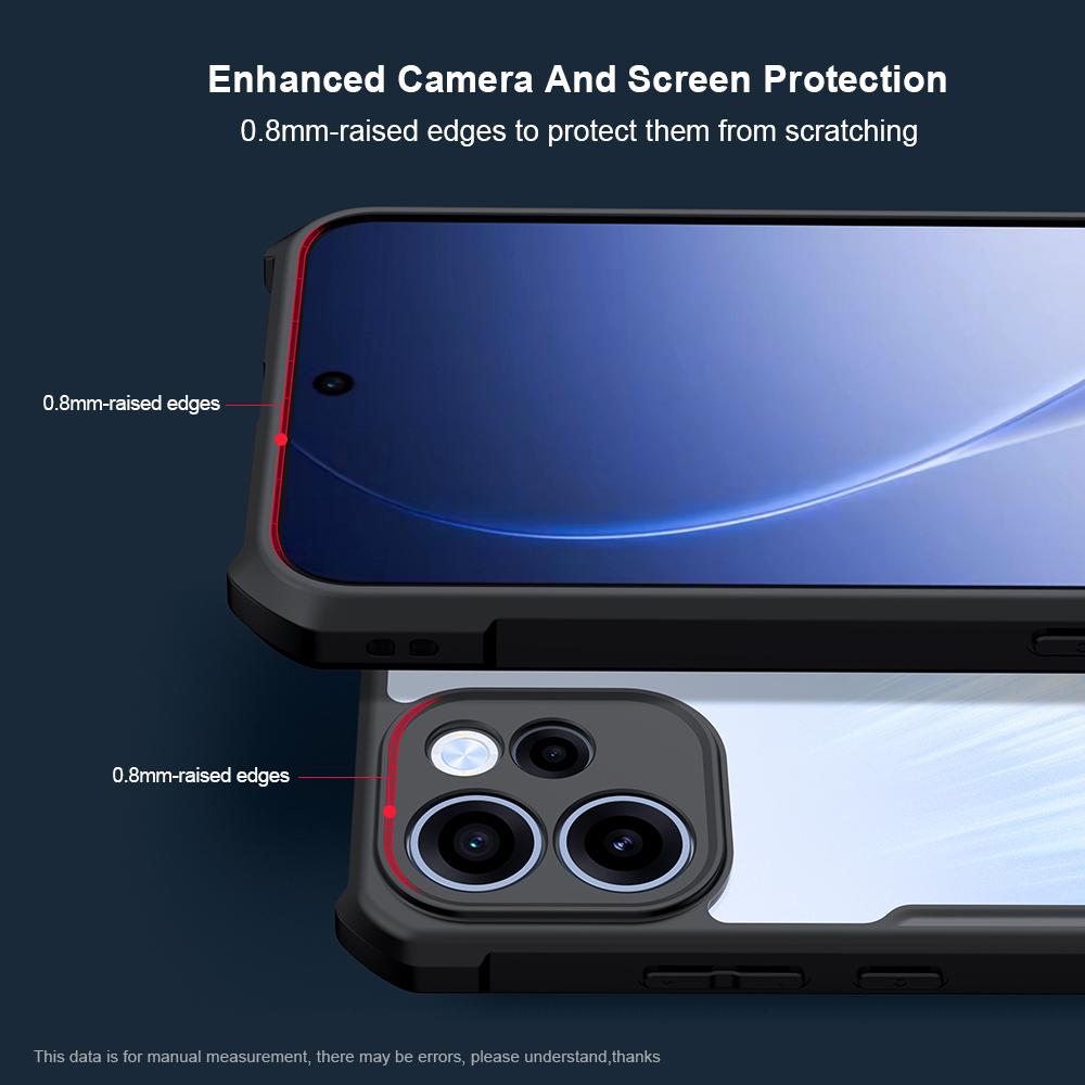 XUNDD For Oppo Reno15 F 5G Case Dropproof TPU + Acrylic Clear Back Phone Cover