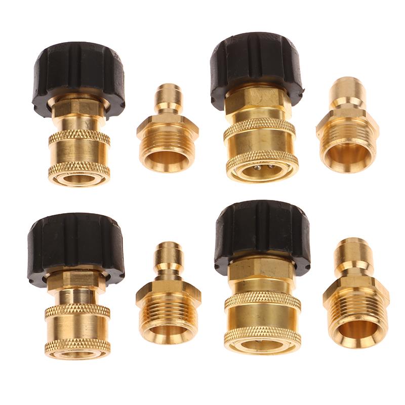 Swivel M22 To 1/4" 3/8" Quick Connect Hitch Kits For High Pressure Wash Sprinkler To Hose Adaptor Connection 5000 Psi