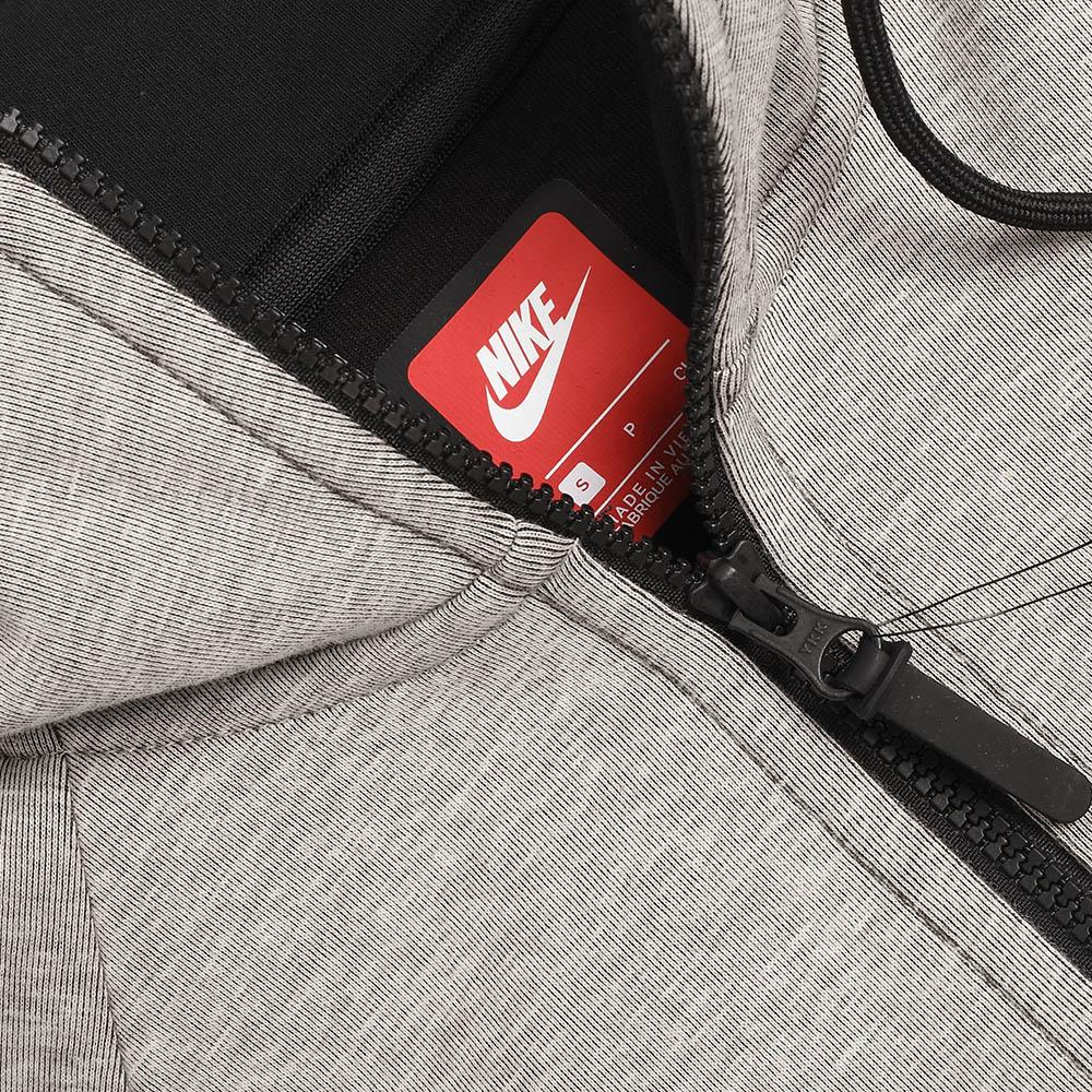 Nike Potisk loga s kapucí Raglánová bunda s dlouhým rukávem Pánská bunda Šedá 805145-072