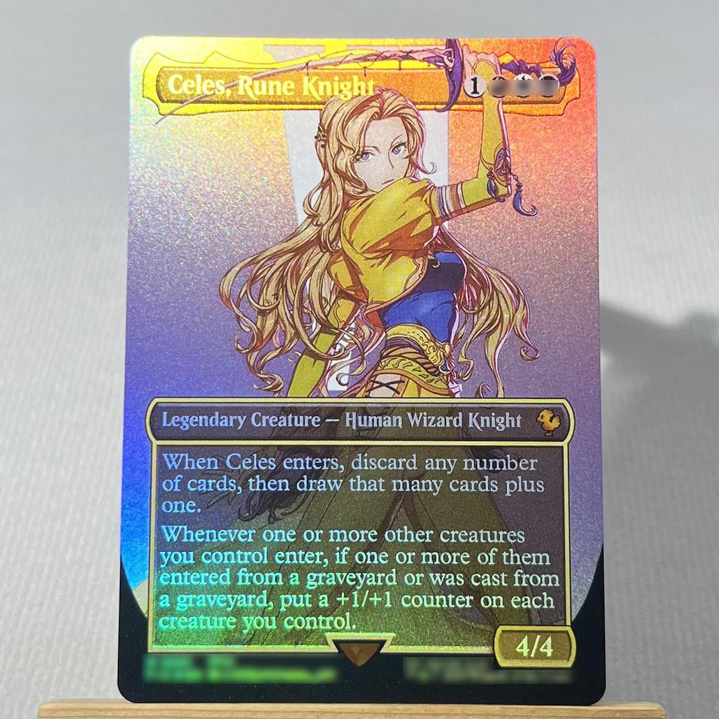 FIN FIC FOIL4-001 Karta proxy TCG magiczne karty Chmura, Najemnik z Midgaru Przywołaj Bahamuta Vivi Ornitier Błyskawica, Armia Jednego zbierz