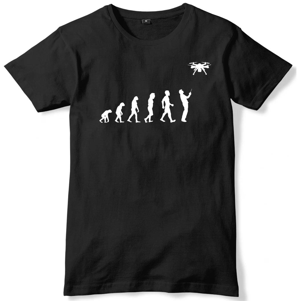 Evolution Of Drone Mens Funny Unisex T-Shirt M