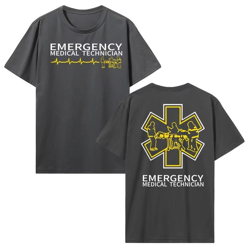 Summer Fashion Cotton Tshirt Unisexs Clothing Casual Tshirt Proud Paramedic EMT Emergency Medical Technician Medic Rescue T Shirt