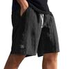Men's Elastic Waist Tie Solid Color Casual Sports Shorts
