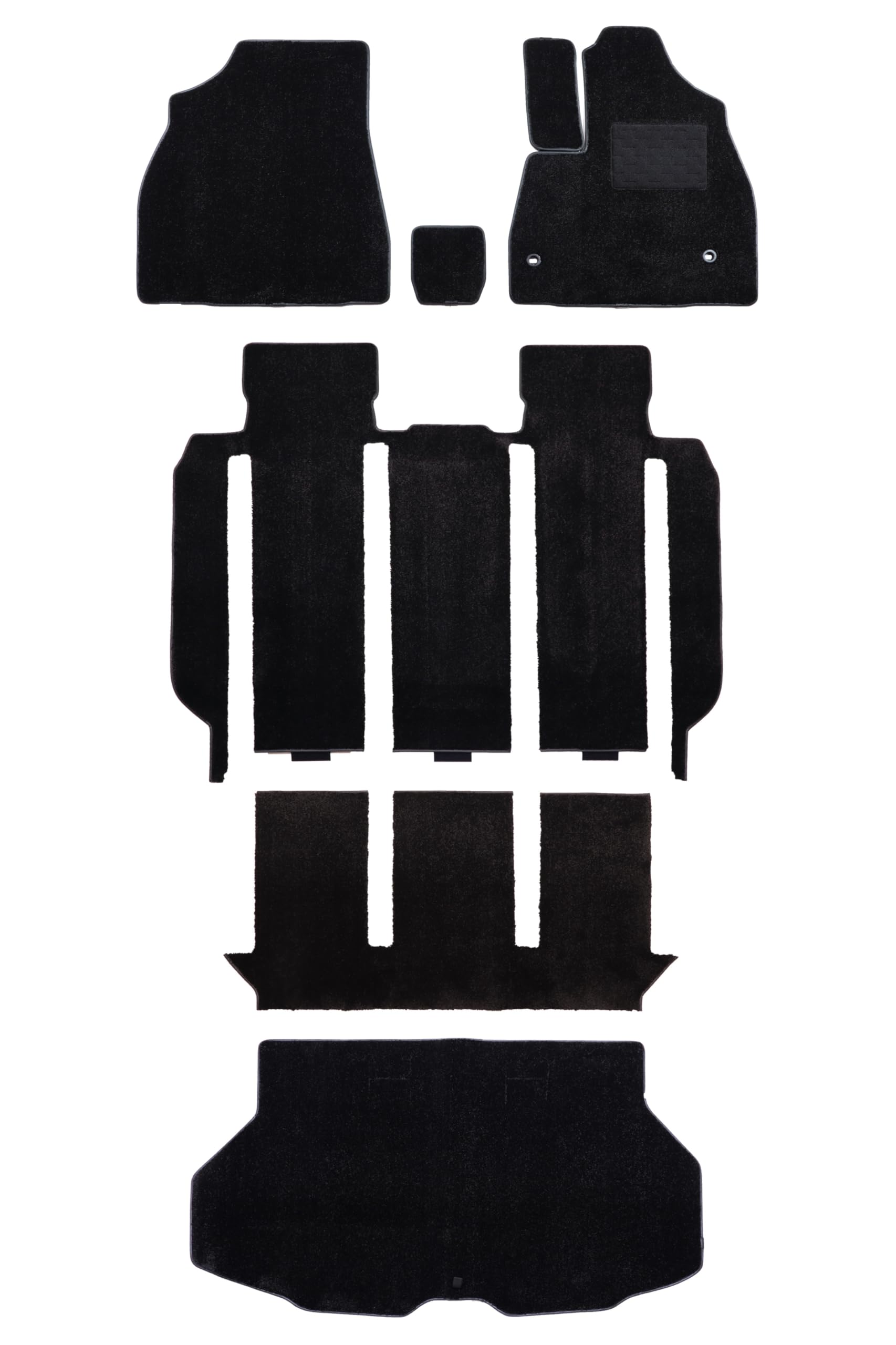 

Автомобили серии 90 с независимой центральной консолью Напольные коврики 1 комплект Noah/Voxy 7-местный (черный) [99AZC1585X101K] чёрный