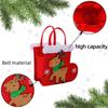 Charming Felt Christmas Handbag With Snowman Gift Box And Santa Claus Designs For Joyful Holidays