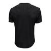 Herren Casual Sport -farbiges strukturiertes T-Shirt und Hemd, Herren Rundhals-Kurzarm-Oberteil