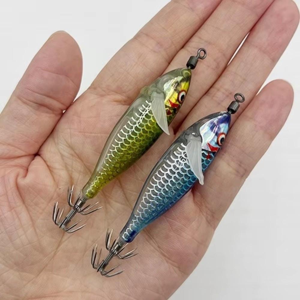 5PCS/BOX 7.8mm Size Glowing Squid Jig 6g Weight Squid Fishing Lure  Night Fishing