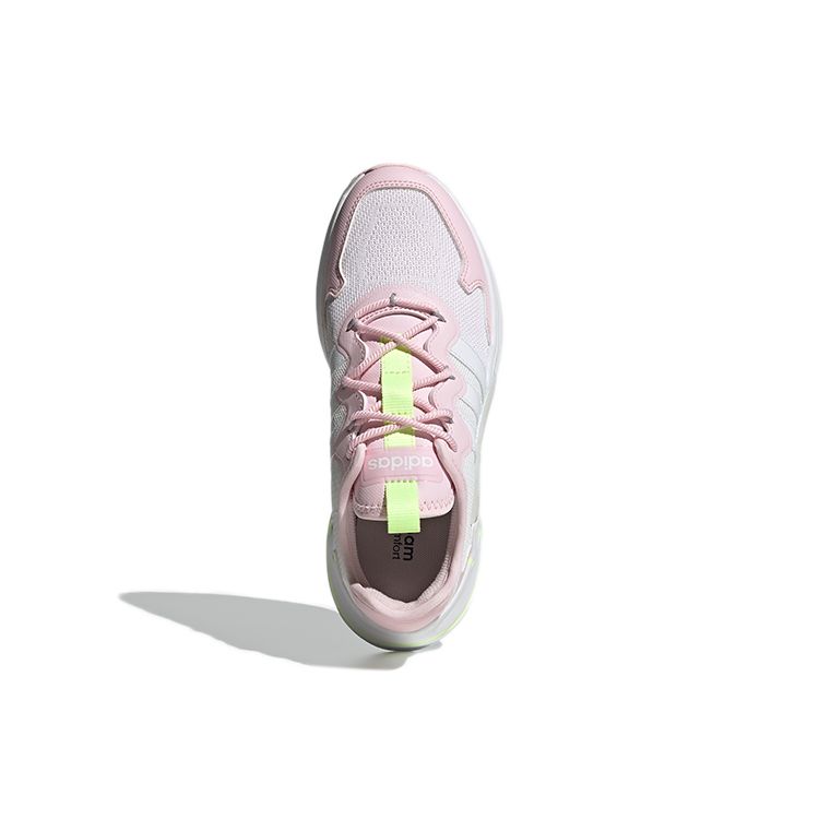 Adidas Neo Roamer Mesh Lace-Up Color-Block Versatile Non-Slip Low-Top Casual Shoes Women Sneaker Pink White Yellow FY6701
