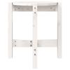  Coffee Table, White, Ø 42.5x45 Cm, Solid Pine Wood