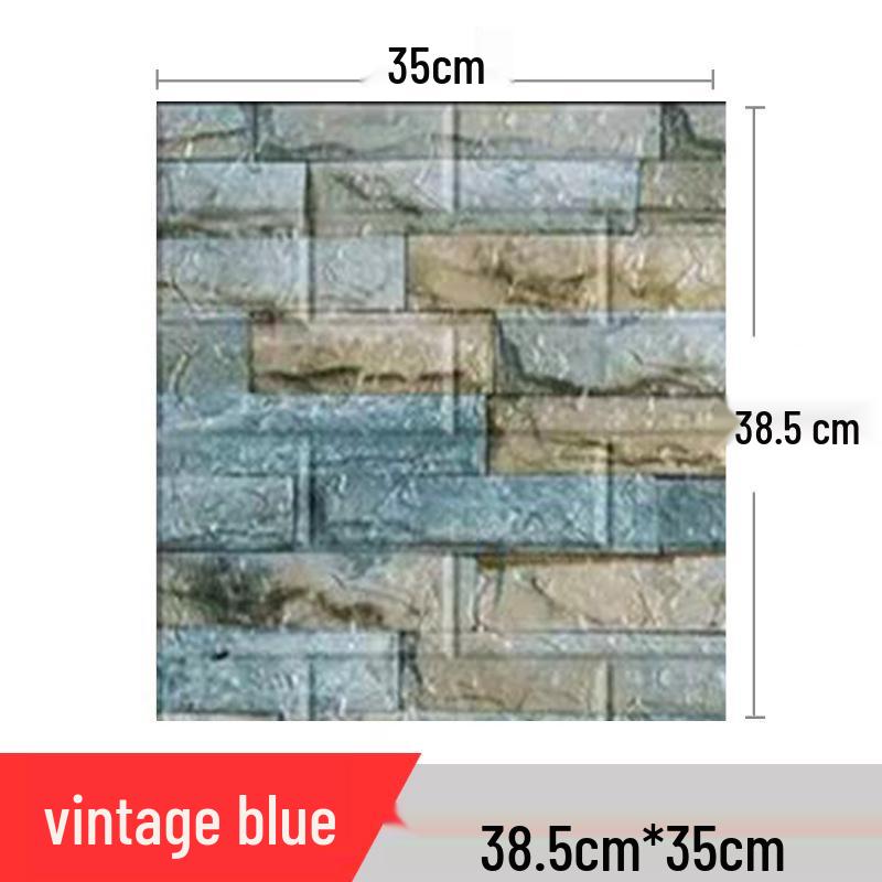 3D Waterproof & Moisture-Proof Self-Adhesive Wall Stickers and Soft Pack Wallpaper