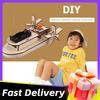 Kids DIY Remote Control Paddle Wheel Ship Model Kids Students Science Experiments Kit Science Invention Experiment Material Toys