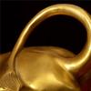 A84E-2X Feng Shui Glück Messing Stier Statue, Skulptur Heimdekoration Goldene Kupfer Stier Repräsentiert Glück im Beruf