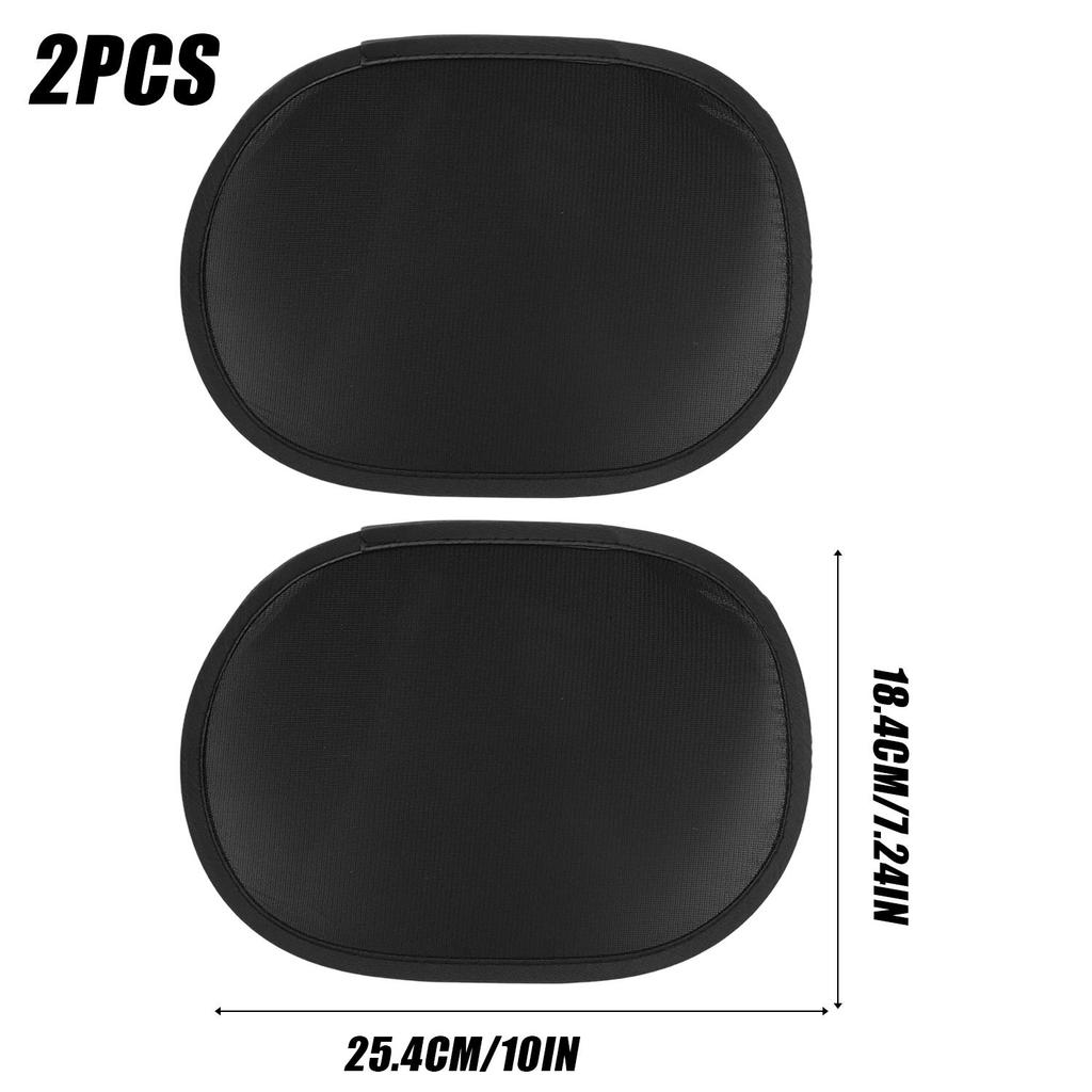 2pcs Mini Summer Car Sunshade Black Vinyl Fabric+mesh Sun Protection Car Window Curtain Auto Side Window Sunshade Cover