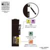Ogawa SONAERU PARASOL Folding Black and Blocks Over of UV Suitable for Rain or Reflective UV Checker that Changes Color in UV Includes Emergency
