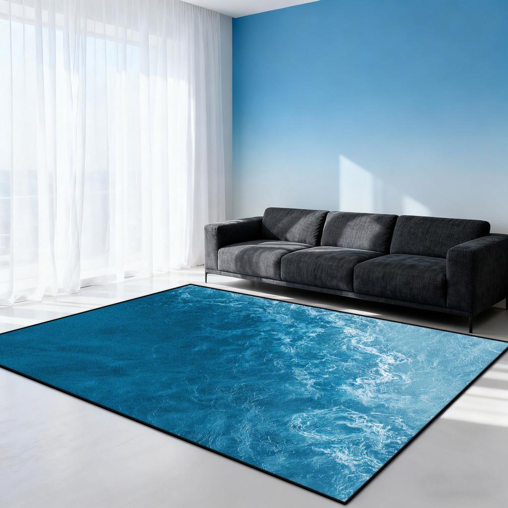 Ocean Waves Carpets for Living Room Decoration Floor Lounge Rug Large Area Rugs Bedroom Carpet Modern Home Living Room Decor Mat