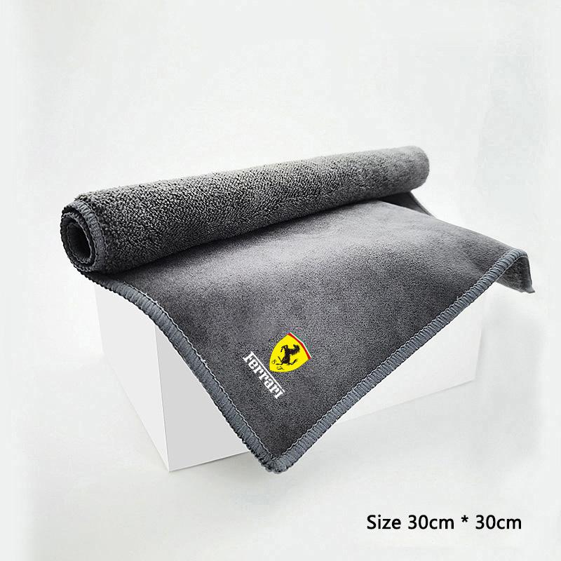 Microfiber Car Wash Towel Drying Cloth Cleaning Soft Brushe for Ferrari Roma Spider 488 SF90 360 F8 F80 275 KC23 F40 Accessories HS3