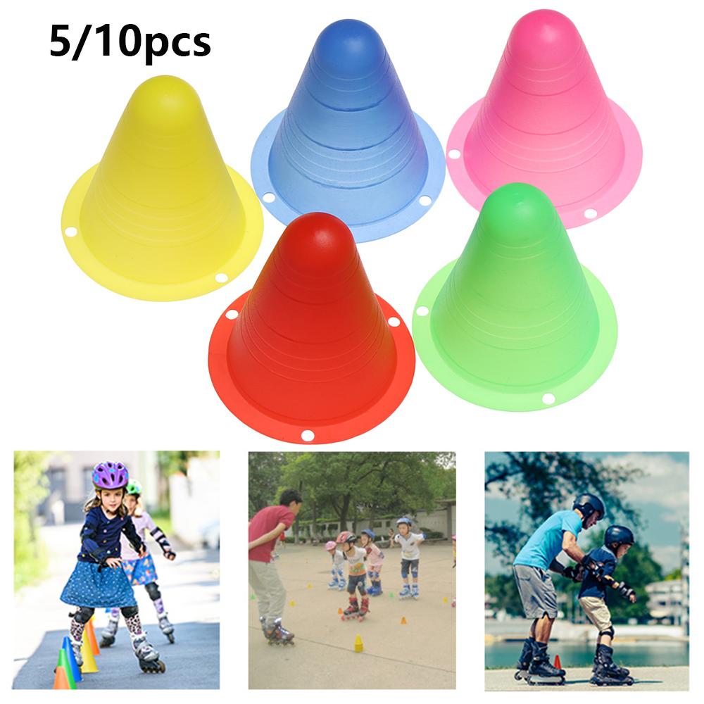 

Інструмент для катання на роликових ковзанах Тренувальне обладнання Кубок для маркування Футбольні футбольні ролики Ковзани Маркерні конуси 5pcs зелений