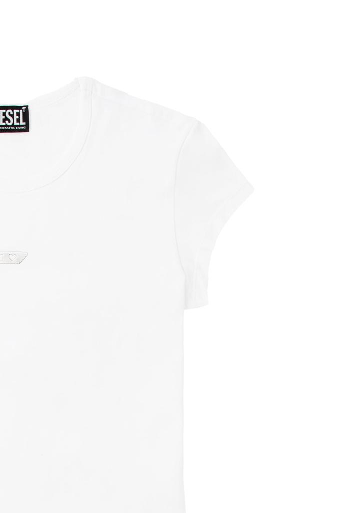 Diesel A15408RAFAA 100 White S Women's T-ANGIE-OUT T-SHIRT
