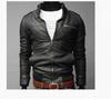 Special Spring and Autumn Slim Fit Men's Stand-Up Collar Jacket Business Casual Locomotive PU Leather Jacket Men's Jacket