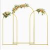 Goldener Eisen Hochzeitsbogen Dekor mit mehreren Größen Einfache Montage Party Hintergrundstruktur