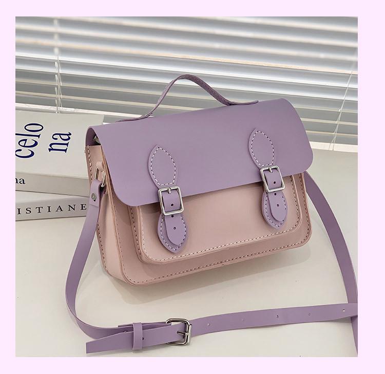 CC Retro Style DIY Color Block Women's Crossbody Shoulder Bag – Perfect Gift for Girlfriend