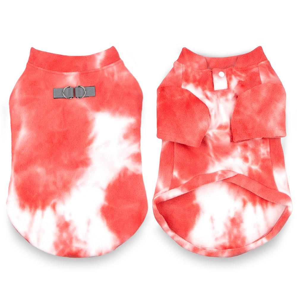 

Tie-dye puppy dog clothes autumn and winter corgi than bear schnauzer small puppy two-legged pet supplies sweater XS