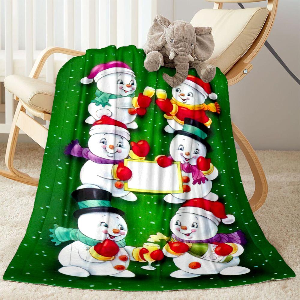 Christmas 378 Blanket Ultra-Soft Great for Picnics Chair Office Chair for All Seasons Stylish Decor Gift for Travel Home Birthdays