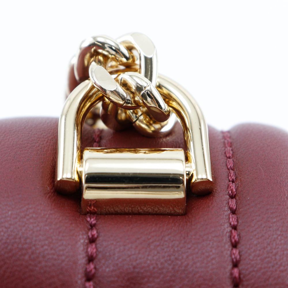 Michael Kors Whitney Shoulder Bag 30F8GXIL3T ChainShoulder Red Calfskin Women Used