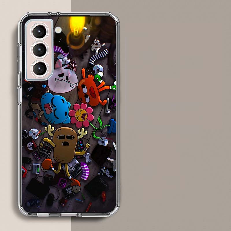 Cartoon The Amazing World of Gumball Phone Case For Samsung Galaxy S25 Edge S24 S23 FE S21 S20 S10 Plus S22 S26 Ultra Cover Clea