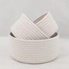 Handmade Cotton Rope Storage Basket for Desktop Sundries, Cosmetics, Snacks, and Entrance Organization