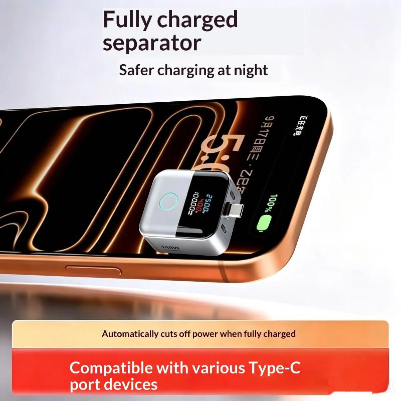 140W Smart Charging Adapter Auto Power-off Overcharge Protection Full Charge Separator for Business Trip Use