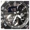 Casio CASIOEDIFICE Bluetooth Casual Business Watch Quartz Movement Stainless Steel Strap Japanese and Korean Watch Men's Watch Black Dial ECB-10DC-1A