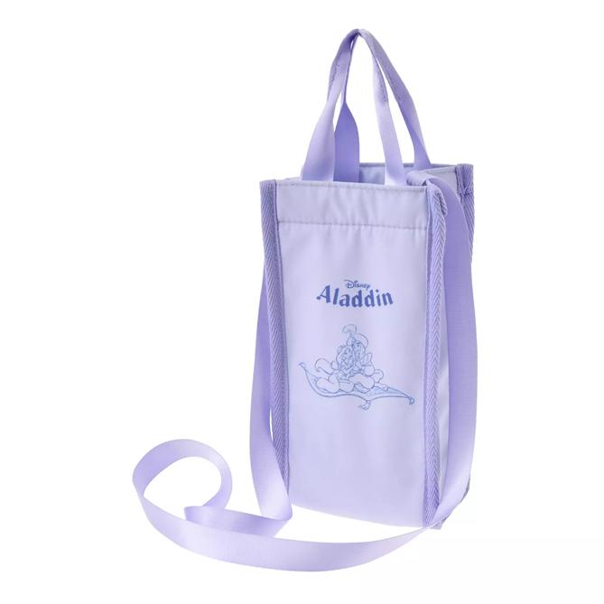 Disney Jasmine & Aladdin Pokrowiec na Butelkę na Wodę z Paskiem Rekwizyt Naczynia do Picia Japonia NOWY Sklep Disneya