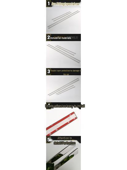 15-Piece Lavida Door Edge Trim & Anti-Scratch Bumper Stickers