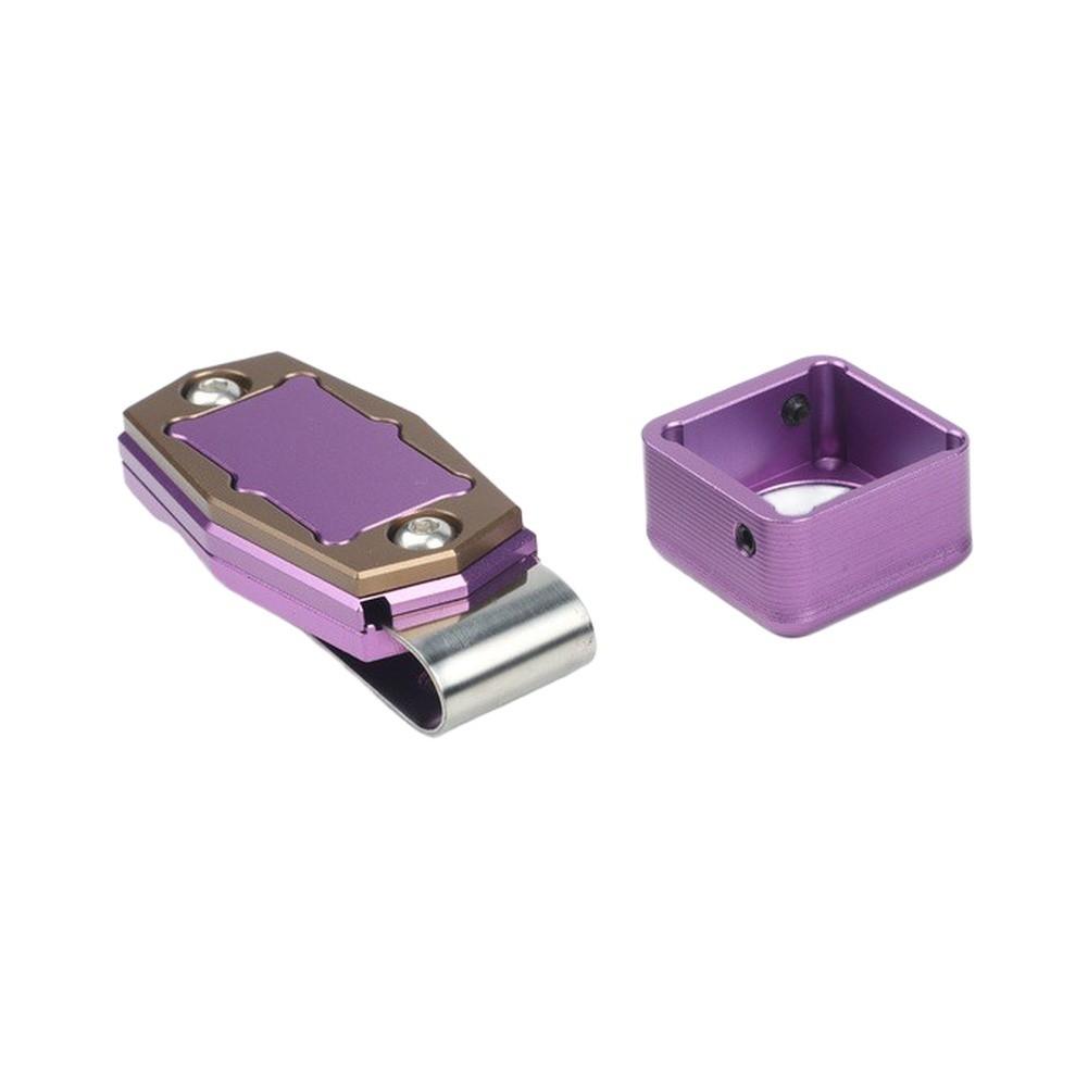 Lightweight Magnetic Billiard Chalk Holder with Belt Clip for Snooker Players