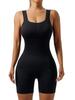 Seamless Ribbed One-Piece Sportswear: Elastic Fitness and Yoga Bodysuit
