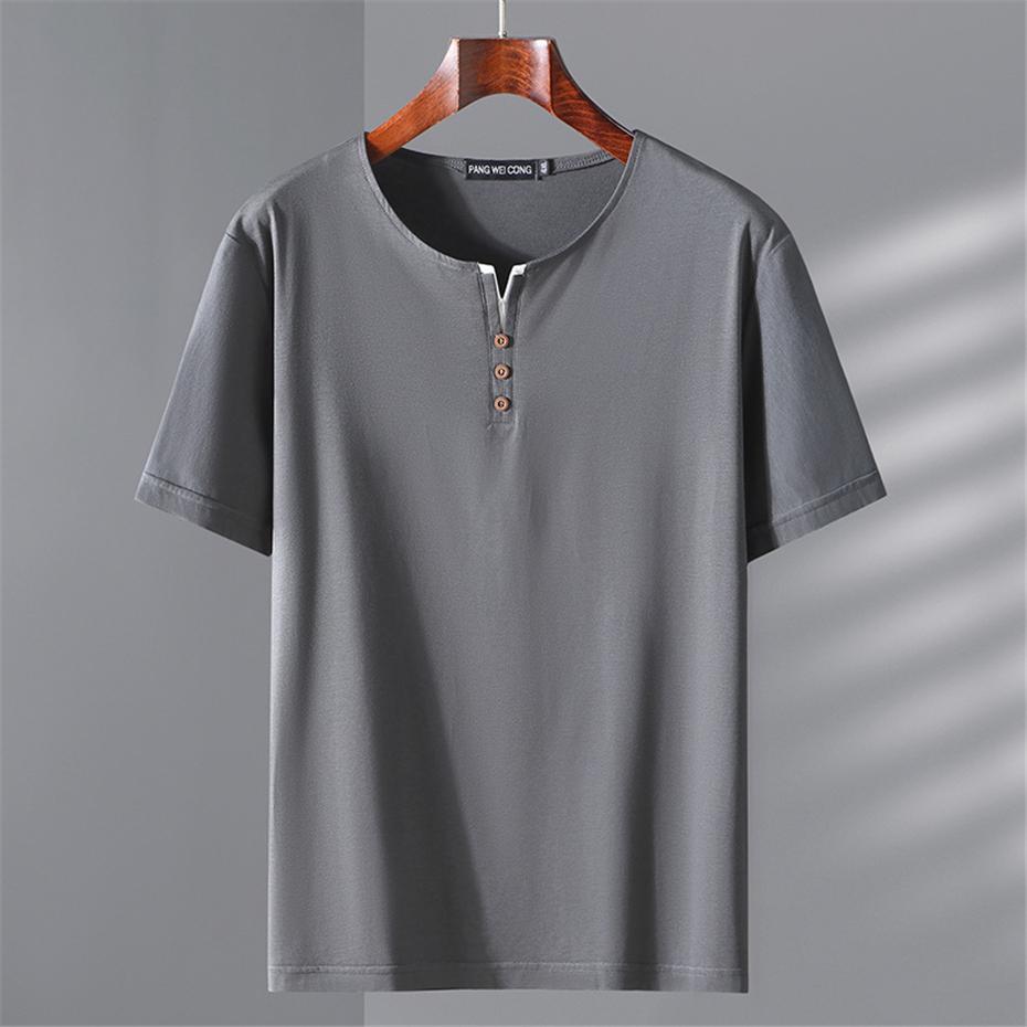 12XL 10XL Übergröße T-Shirt Herren Sommer Kurzarm T-Shirt Große Größe Oberteile T-Shirts Männlich Lässig Einfarbige T-Shirts 12XL